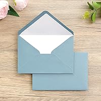 Vista 6 de PONATIA Paquete de 50 sobres A4 de 4 x 6 pulgadas para invitaciones de boda, tarjetas de fiesta de cumpleaños, tarjetas de regalo, sobres de Azul