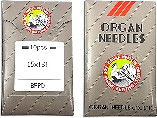 Organ Stickmaschine mit großem Öse, Titan, 15 x 1 ST, scharf oder kugelspitz, flacher Schaft, verschiedene Größen, metrisch 75/11 Kugelspitze, 20 Stück