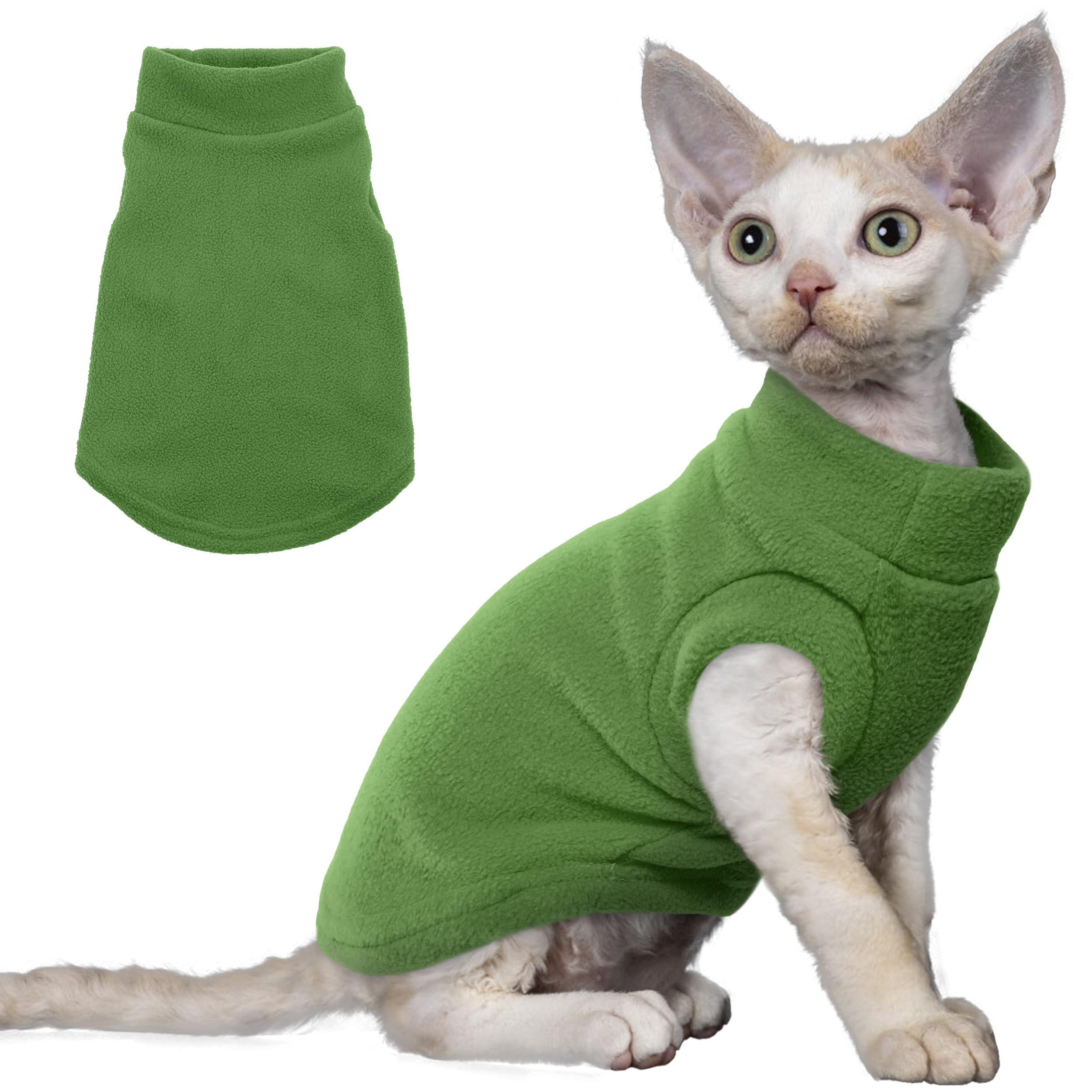 Cat Shirts For Cats Only Fleece Cat Vest, Thick Cat Shit Fo Winte