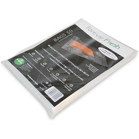 Rotoli Sottovuoto MACOM Forever Fresh 710C - 2 Rotoli Goffrati 28cm X 5m, Per Conservazione E Cottura Alimenti