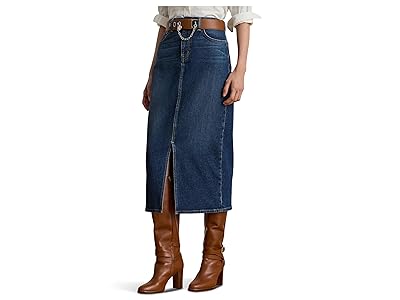 Lauren Ralph Lauren Denim Midi Skirt Women