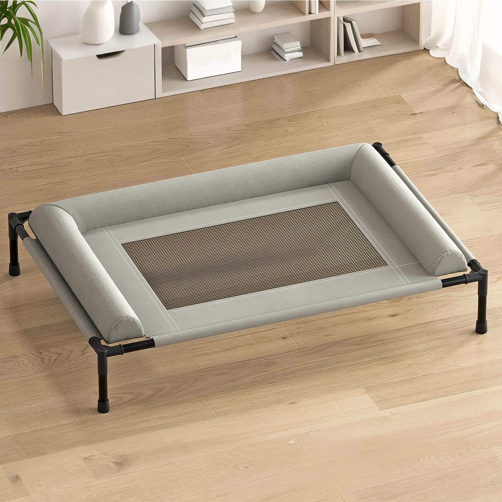 Cama de Acampada para Perros Alfombra Plegable Antivibración Transpirable | Cama Exterior para Mascotas Exterior, Porche, Suelo, Patio Trasero, Playa, Patio e Interior