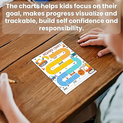 Miniatura 6 de Tabla de recompensas temáticas de animales de granja, 20 tablas de comportamiento para niños con 432 calcomanías redondas, tabla de responsabilidad