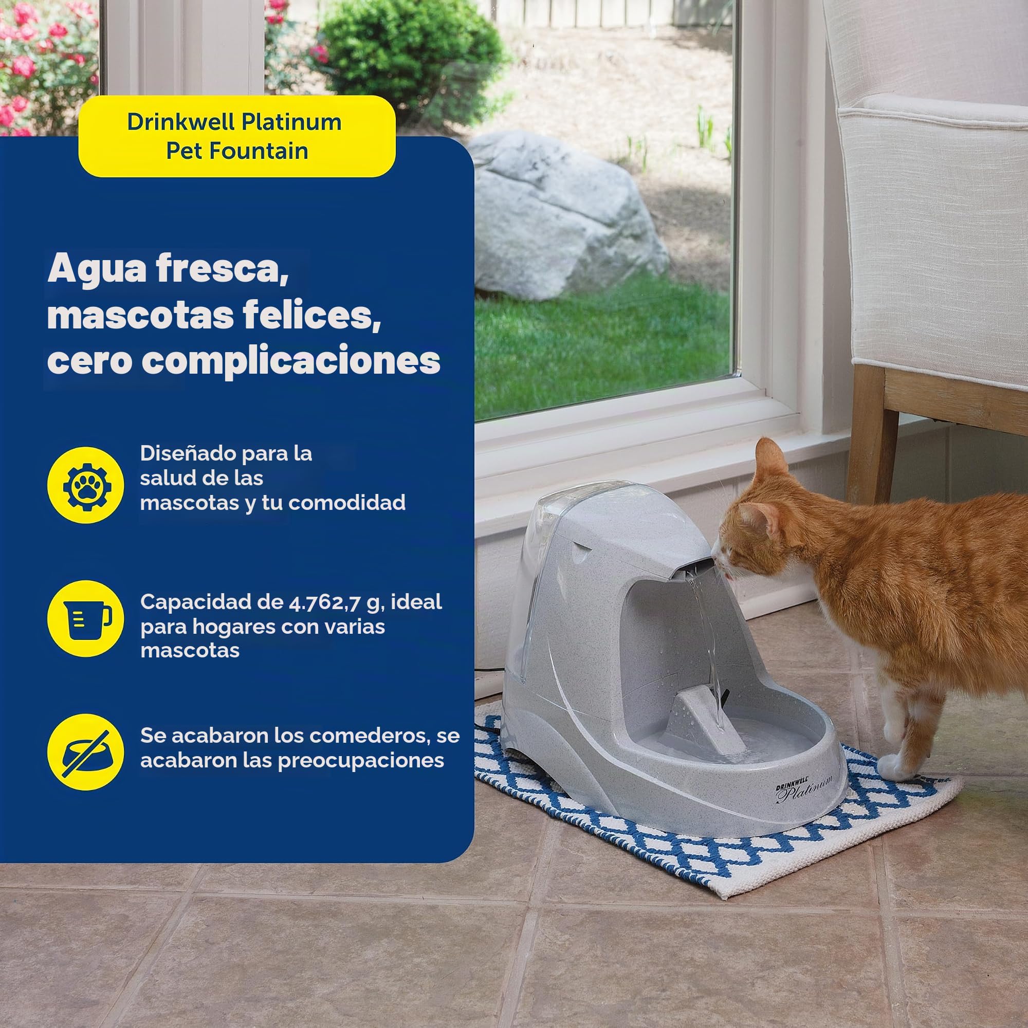 PetSafe Drinkwell Platinum PET fountain (colores surtidos)