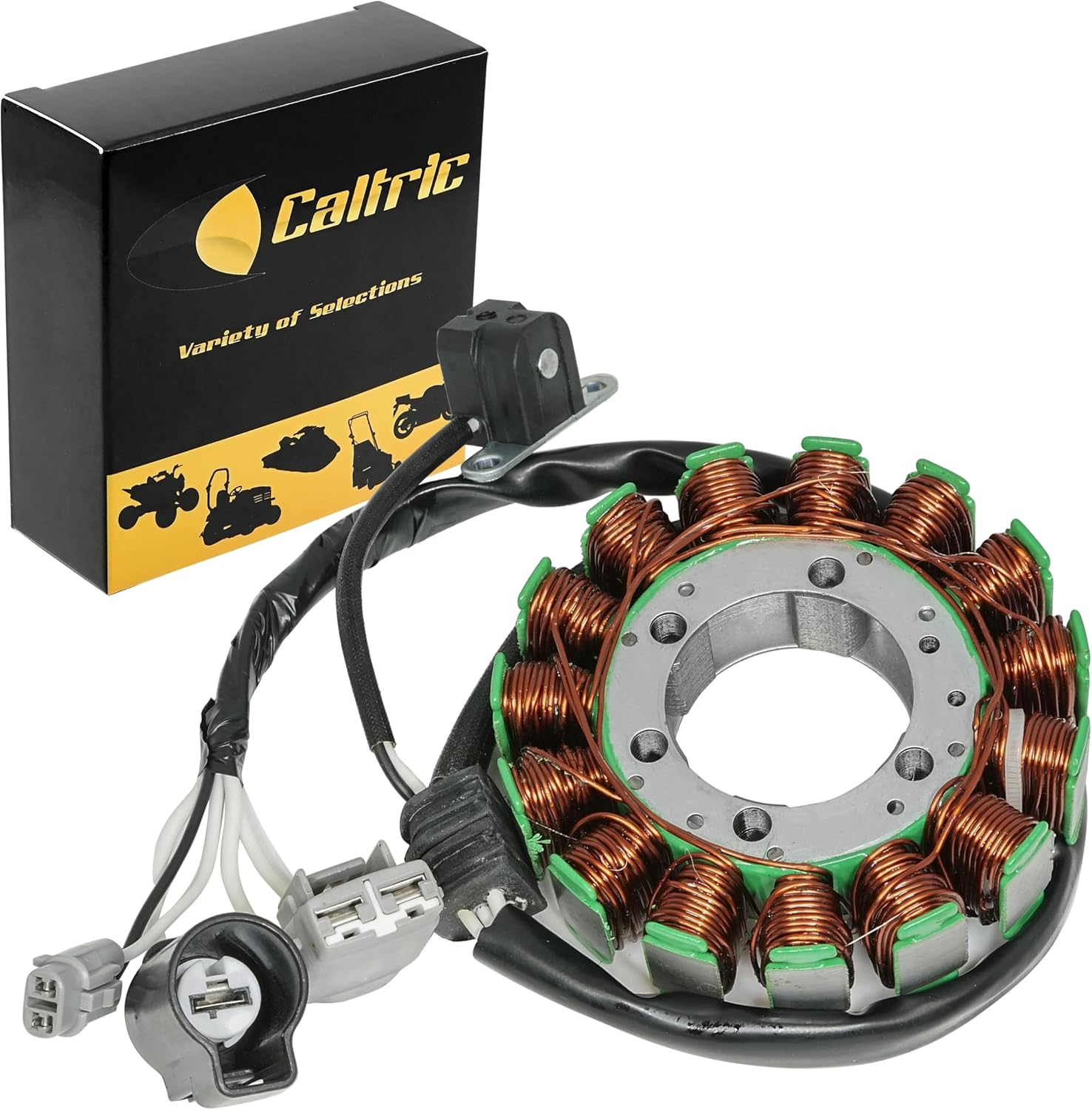 Caltric Stator Compatible With Yamaha 5B4-81410-00-00 1XD-81410-00-00 Stator Generator Magneto