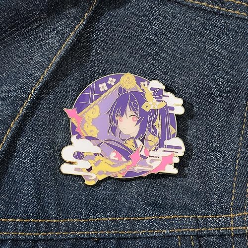 Miniatura 7 de Genshin - Broches esmaltados con diseño de personajes de juegos calientes, broche de solapa, regalo para fanáticos, broche de metal con insignia de