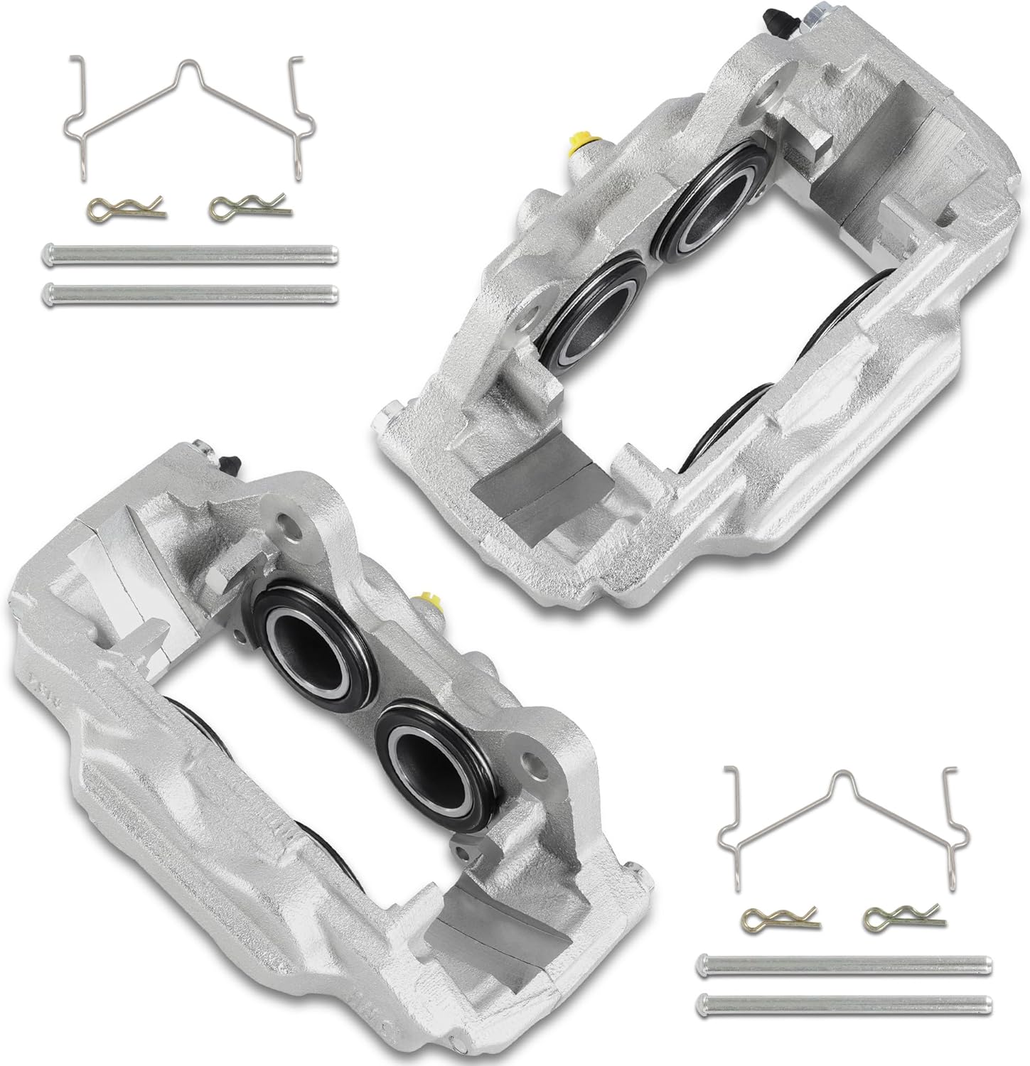 Front Brake Caliper Kit Right + Left Assembly 192713 192712 Compatible for Toyota Tundra 4Runner Sequoia with Casting #13WL 2000-2007 (Set of 2) INCOMPLETE