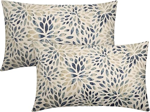 Vista 13 de Juego de 2 fundas de almohada modernas vintage caprichosas de 18 x 18 pulgadas, fundas de almohada cuadradas de algodón negro antiguo con contraste