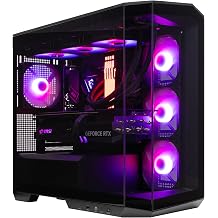 M100R Gaming Desktop PC Liquid Cooled WiFi R7-9800X3D 4.7GHz 16 core RTX 5080-2TB NVMe SSD - 64GB DDR52X32GB - 1000W - Windows 11 - Panoramic Glass Side 7 RGB Fans