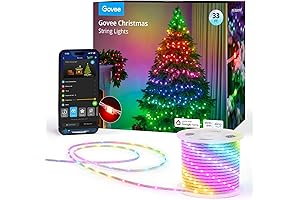 Govee Christmas Lights: 33ft RGBIC String Lights with App Control, Music Sync, Alexa Compatibility