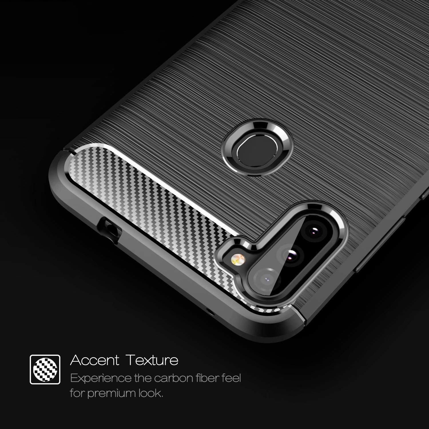 HHUAN Coque Pour Wiko Y80 Noir Cover Souple Silicone Gel Antichoc TPU