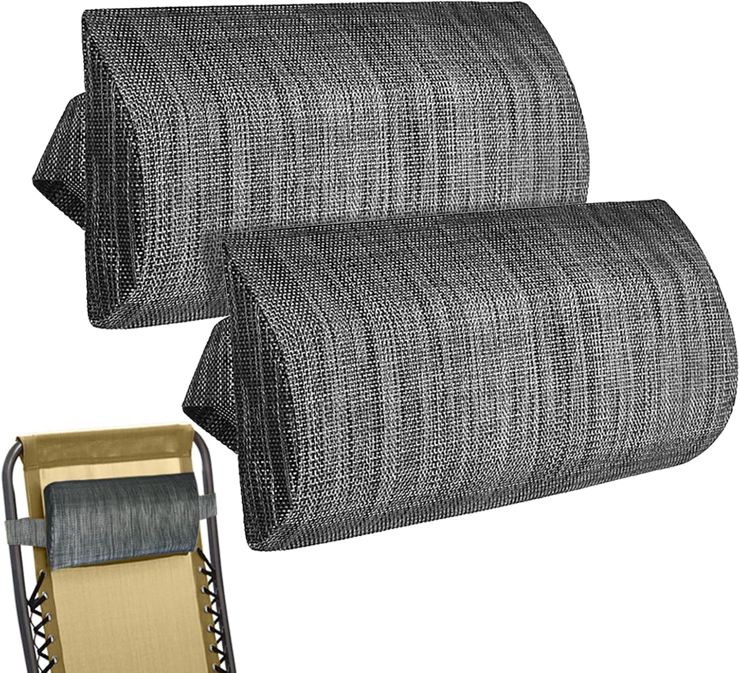 ZUKPUMNE Leather Neck Pillow, 6.7inch Recliner Neck