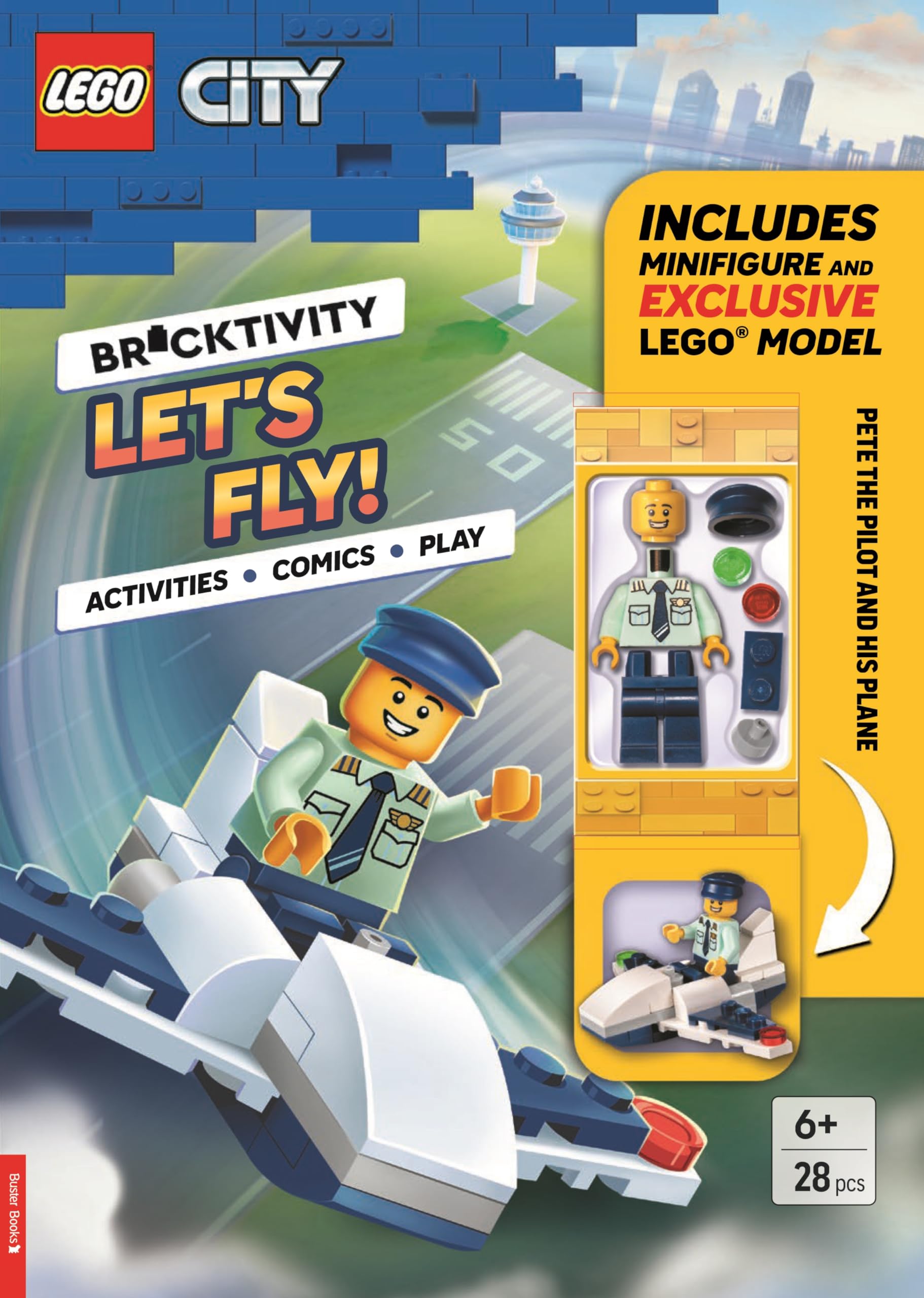 LEGO® City: Let's Fly (with Pete the Pilot minifigure and exclusive plane model) (LEGO® Minifigure Activity)