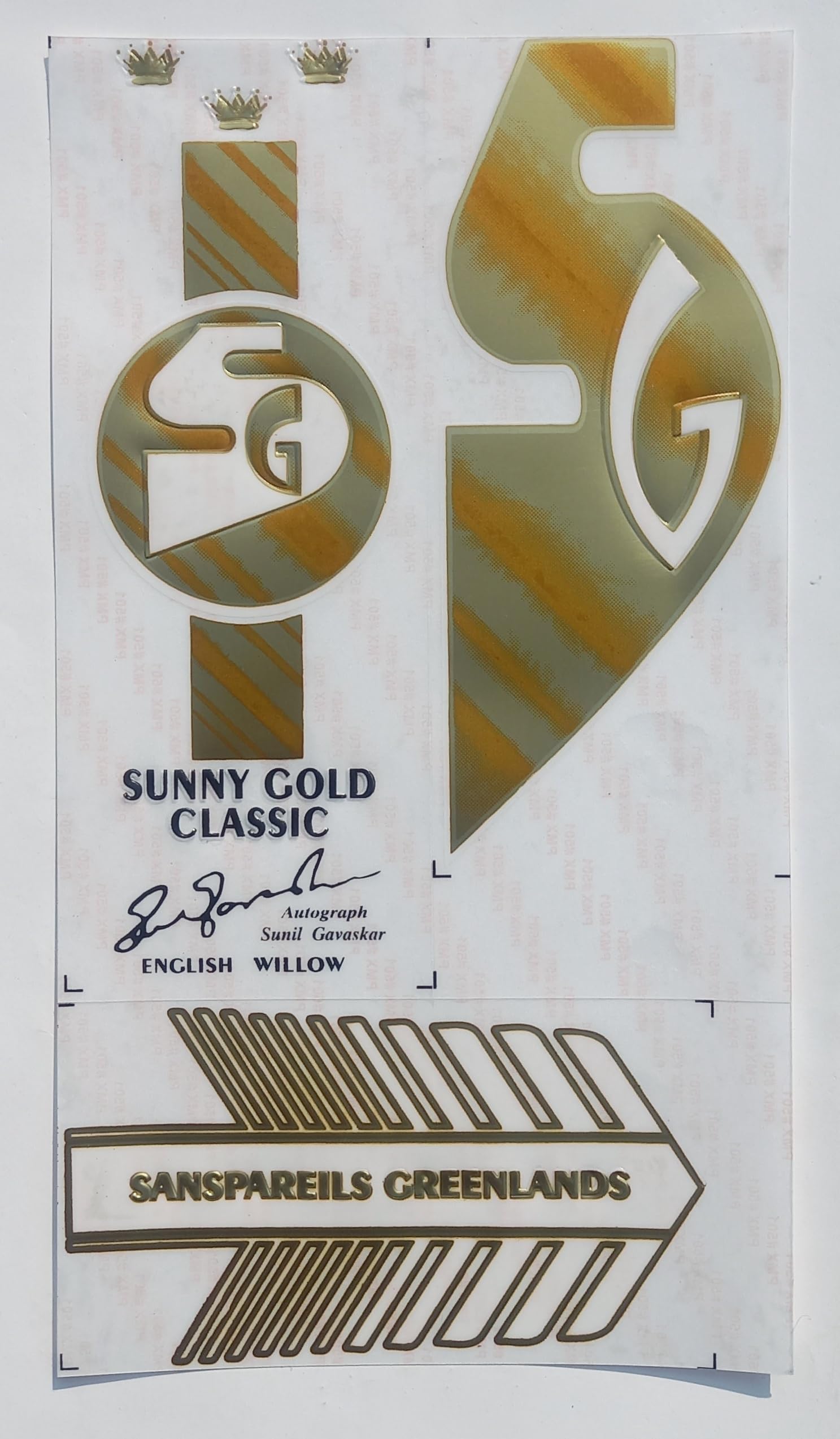COTTONTAIL | 3D ST Edition | English Willow | Embossed Cricket Bat Stickers | Gold (B0DB2P26F9) Amazon Price History, Amazon Price Tracker