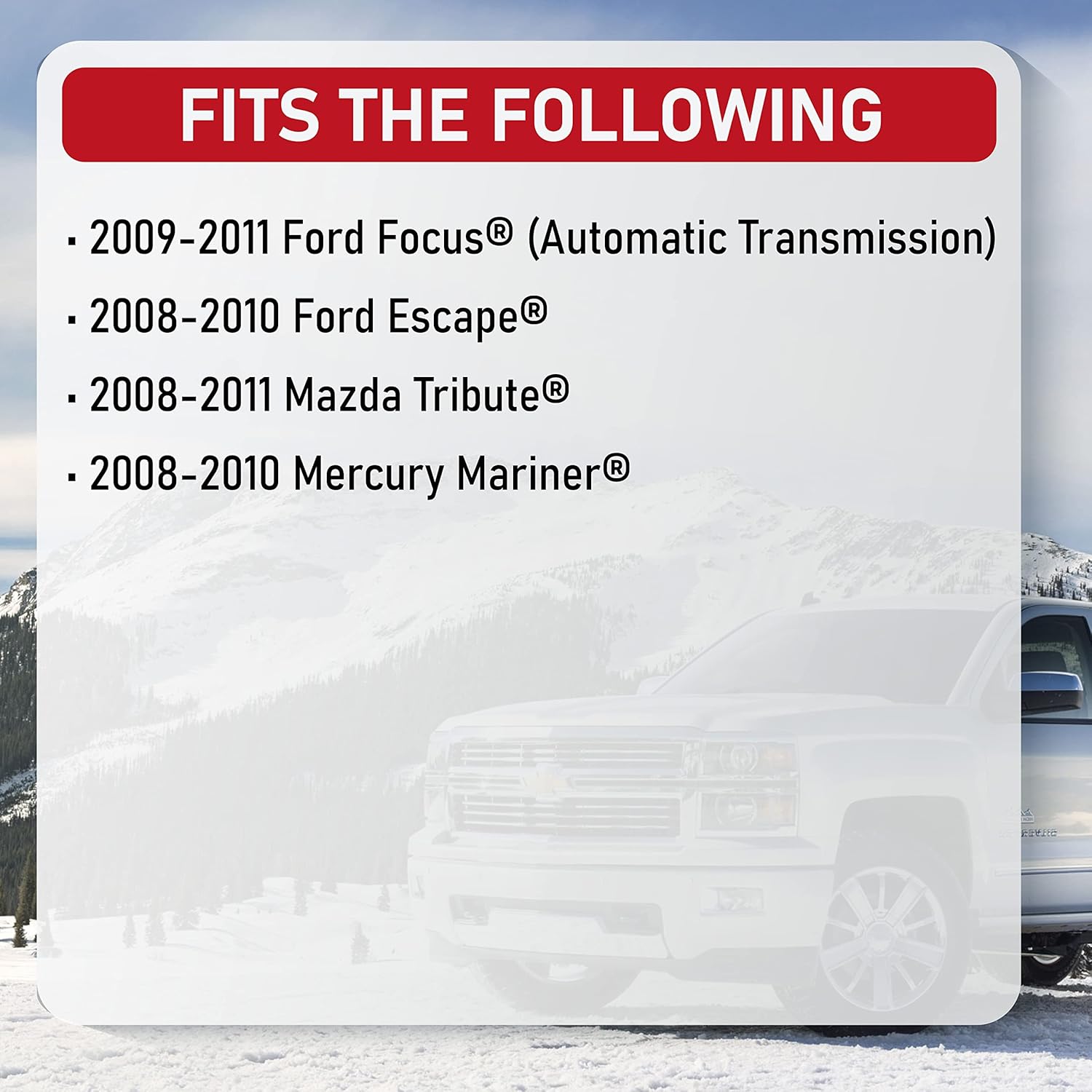 Replacement Ignition Lock Housing - Replaces 8L8Z3511B, 8L8Z3511C, 9L8Z-3511-A, ZZCB66160, ZZDB66160, 989-019 - Compatible with Ford, Mazda and Mercury Vehicles - Focus, Escape, Tribute, Mariner