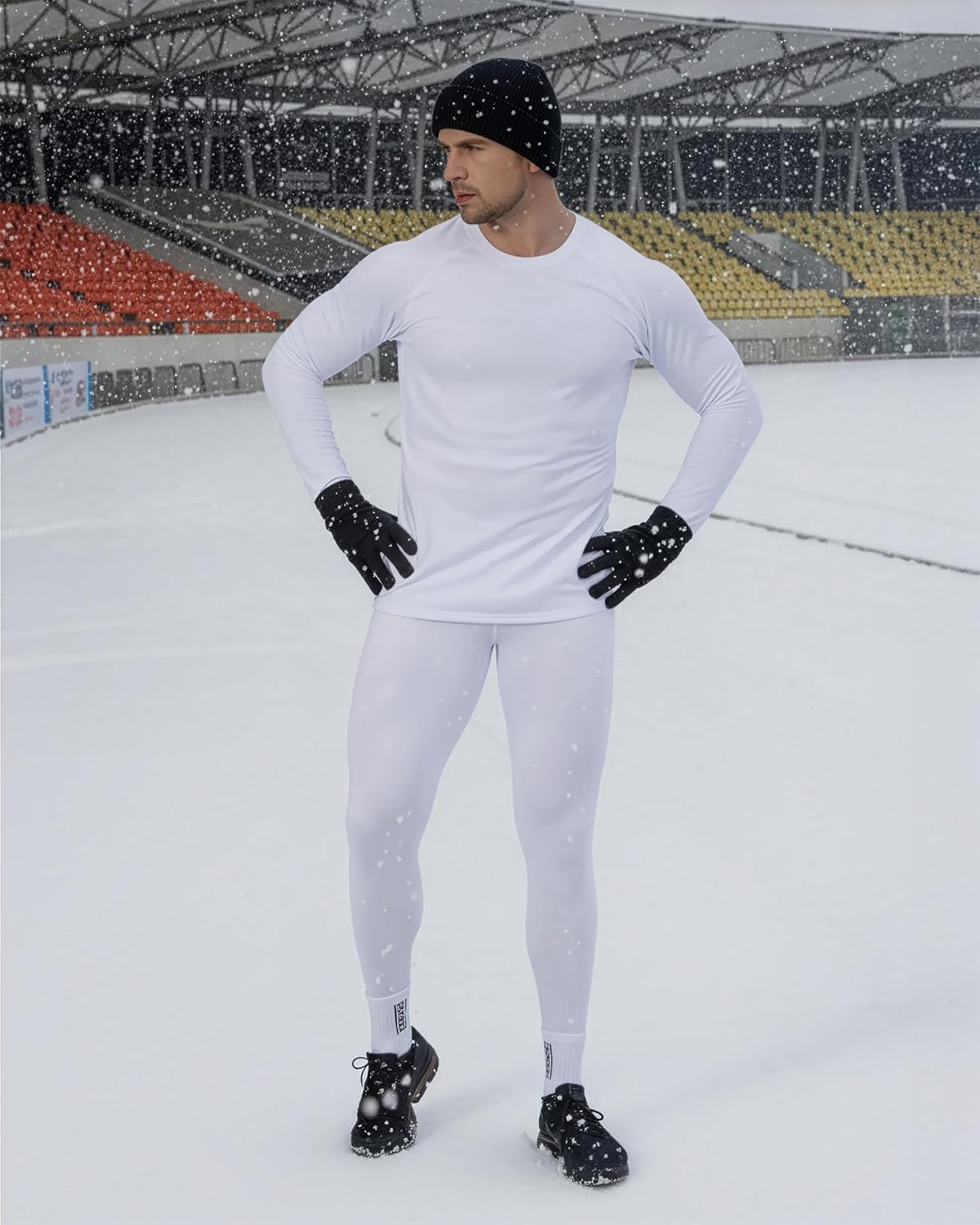 DRSKIN 3 or 2 Pack Men's Thermal Compression Pants Tights Fleece Lined Base Layers Underwear Sports Athletic Workout Winter - Image 7