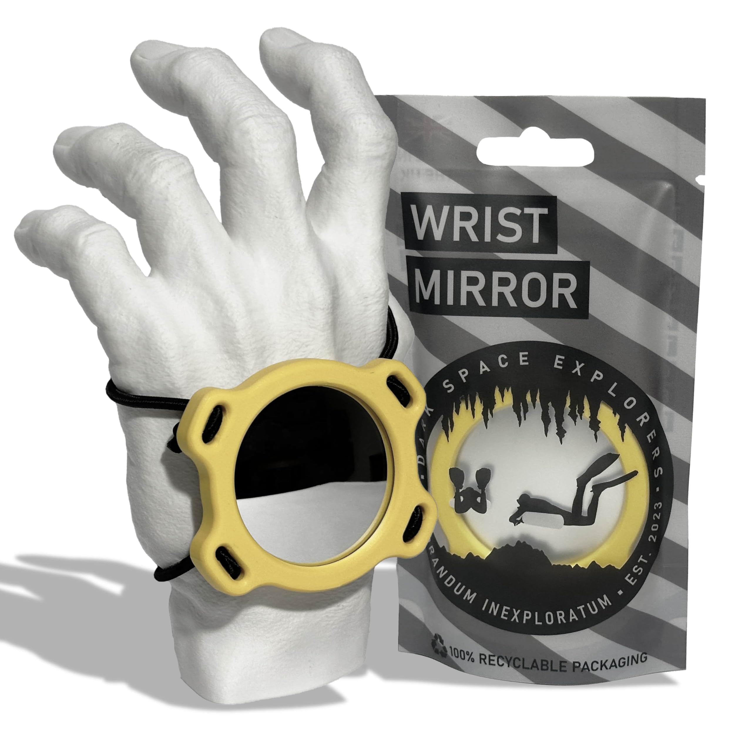 Dark Space Explorers SCUBA Diving Wrist Mirror (Yellow)