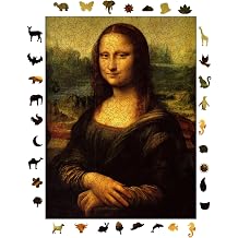 Ah ap Puzzle Yeti kin - Mona Lisa - 450 Par a, 29 x 39 cm - Yap t r c  Folyo Dahil - Benzersiz  ekilli Par alar &  zel Fig rler - R1-16
