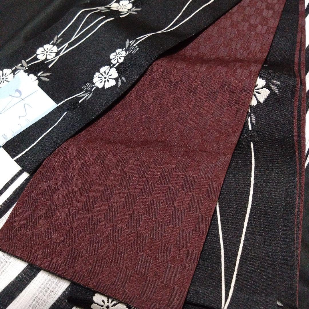 本場結城紬 地機 単衣 毛万筋絣 しつけ付き 美品 本場結城紬 地機 単衣