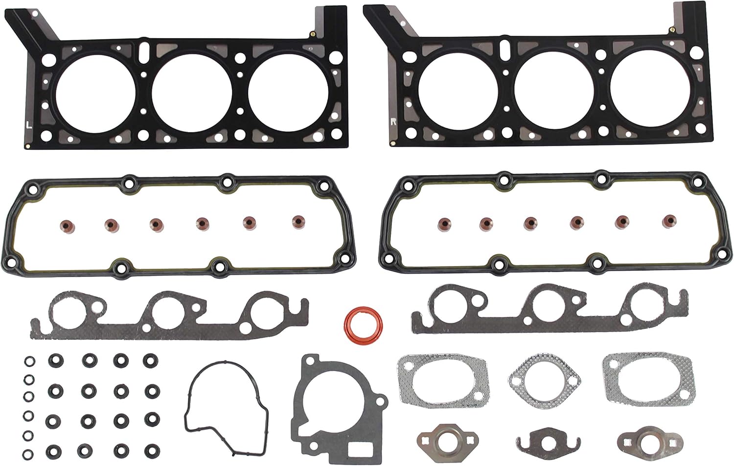DNJ HGS1137 Head Gasket Set for 2001-2004 Chrysler, Dodge Caravan, Grand Caravan, Town & Country 3.3L V6 12V OHV 3301cc