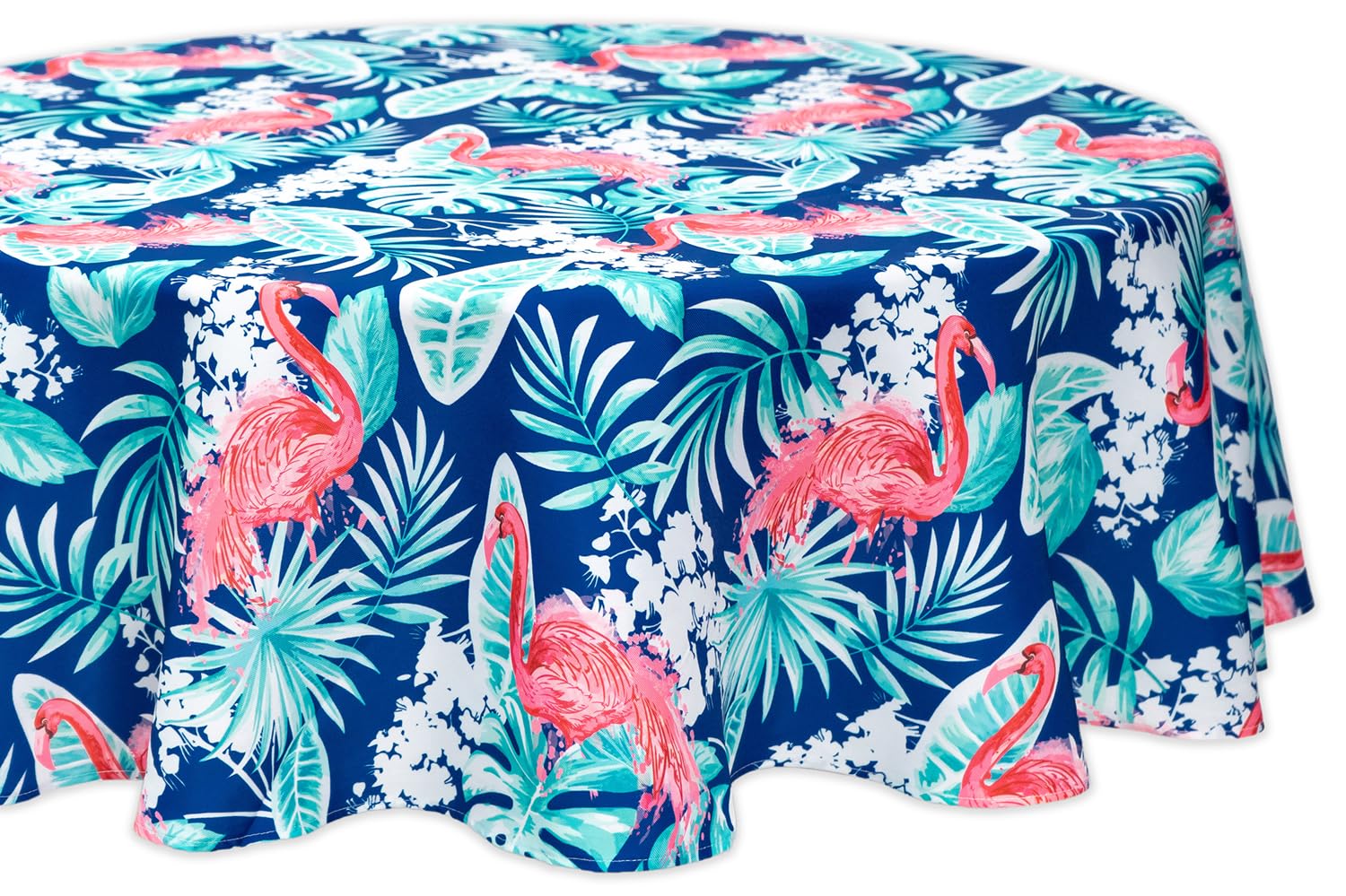 YiHomer Indoor Outdoor Tabletop for Spring Summer Decorations, Picnics and Dinner Parties - Stain and Water Resistant, Flamingo Dancing, Tablecloth,