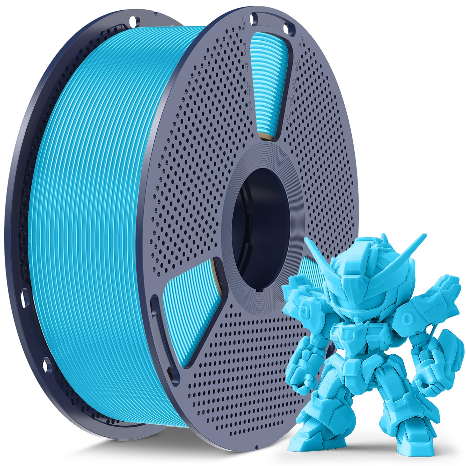 SUNLU High Speed PLA Meta Filamento, 1KG PLA 3D Filamento 1,75mm, Più Resistente Filamento, Precisione Dimensionale +/- 0.02mm, Compatibile con Stampanti 3D FDM, Rocchetto 1KG (2.2lbs), Cielo Blu