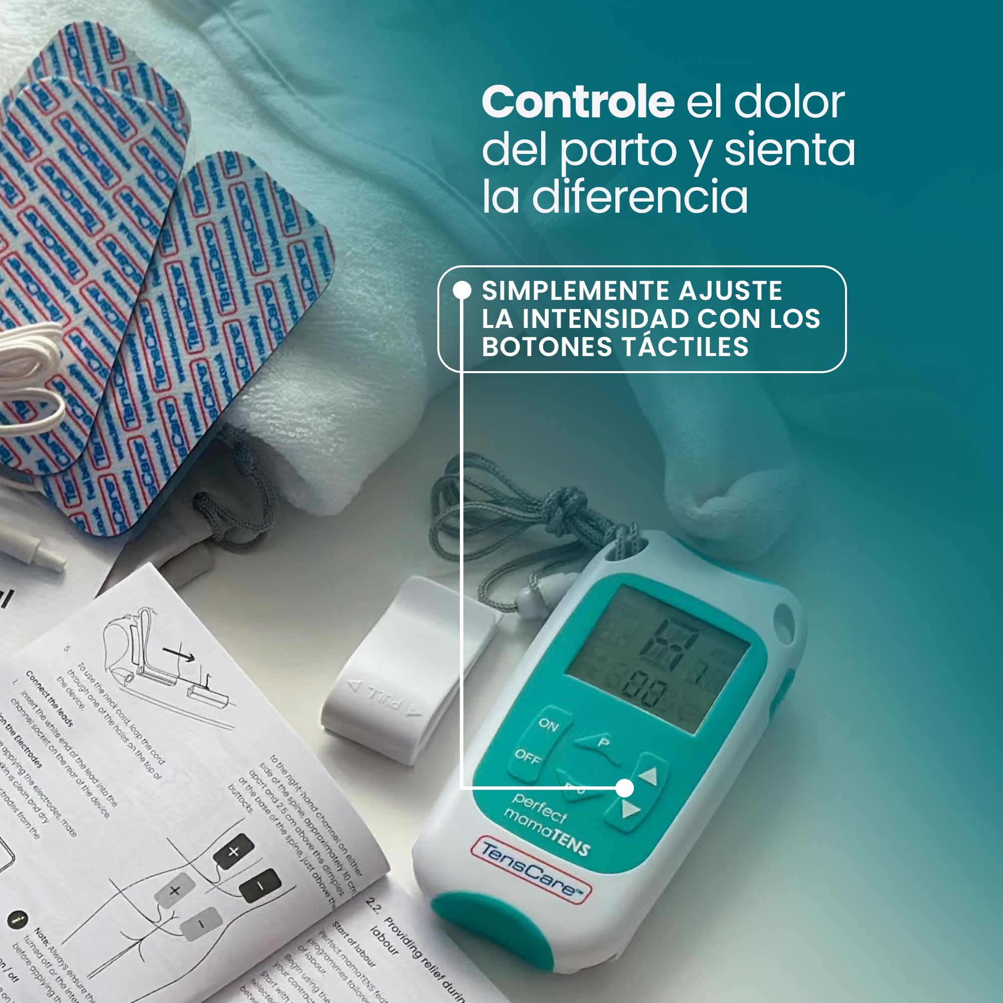 TensCare Perfecto MamaTENS- Unidad TENS para alivio del dolor durante el parto
