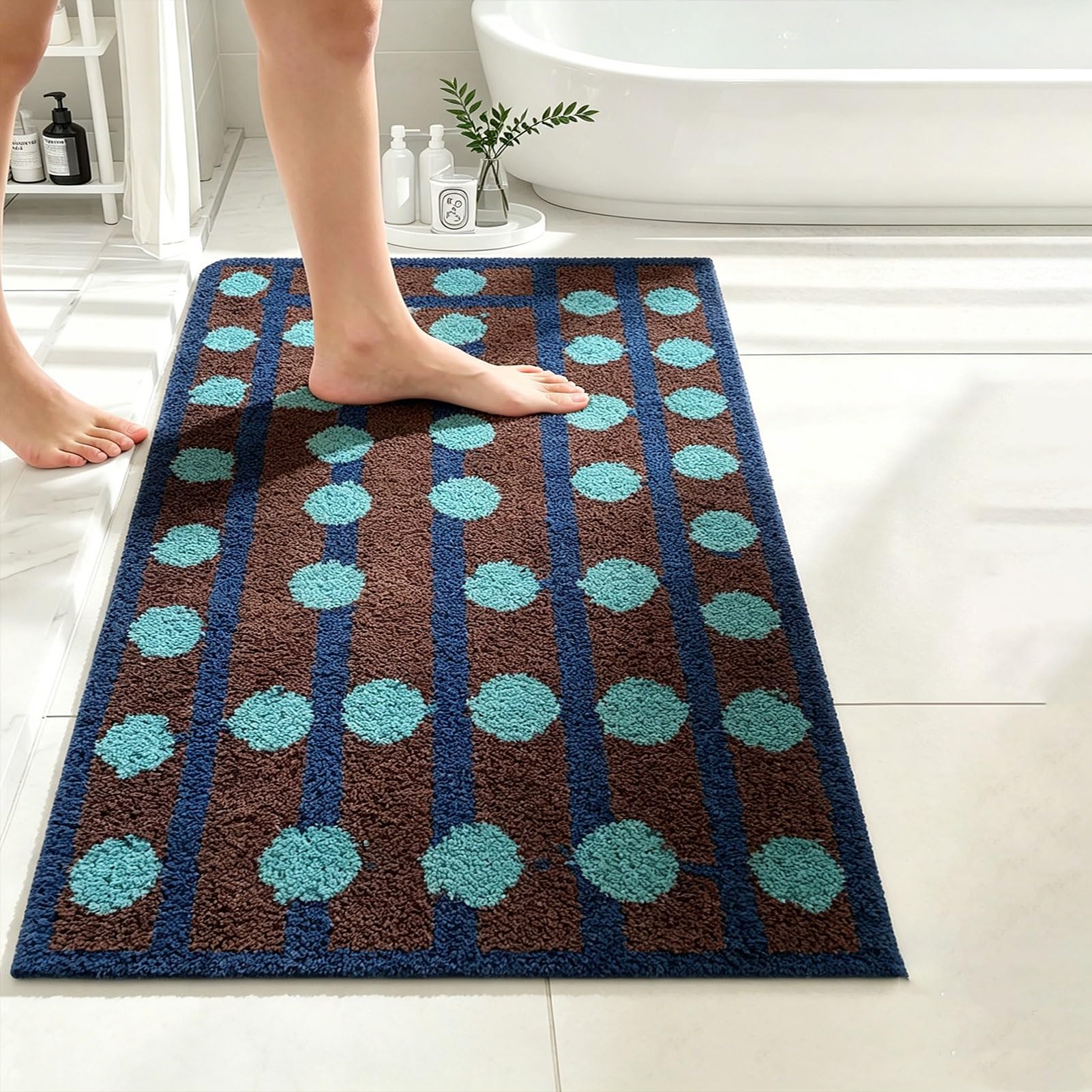 Tapis de douche antidérapant en diatomite à séchage rapide pour sol de cuisine
