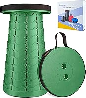 Vista 14 de Boreeman Taburete plegable mejorado, ligero pero más resistente, con capacidad de carga, 400 libras, taburete plegable portátil para camping, pesca