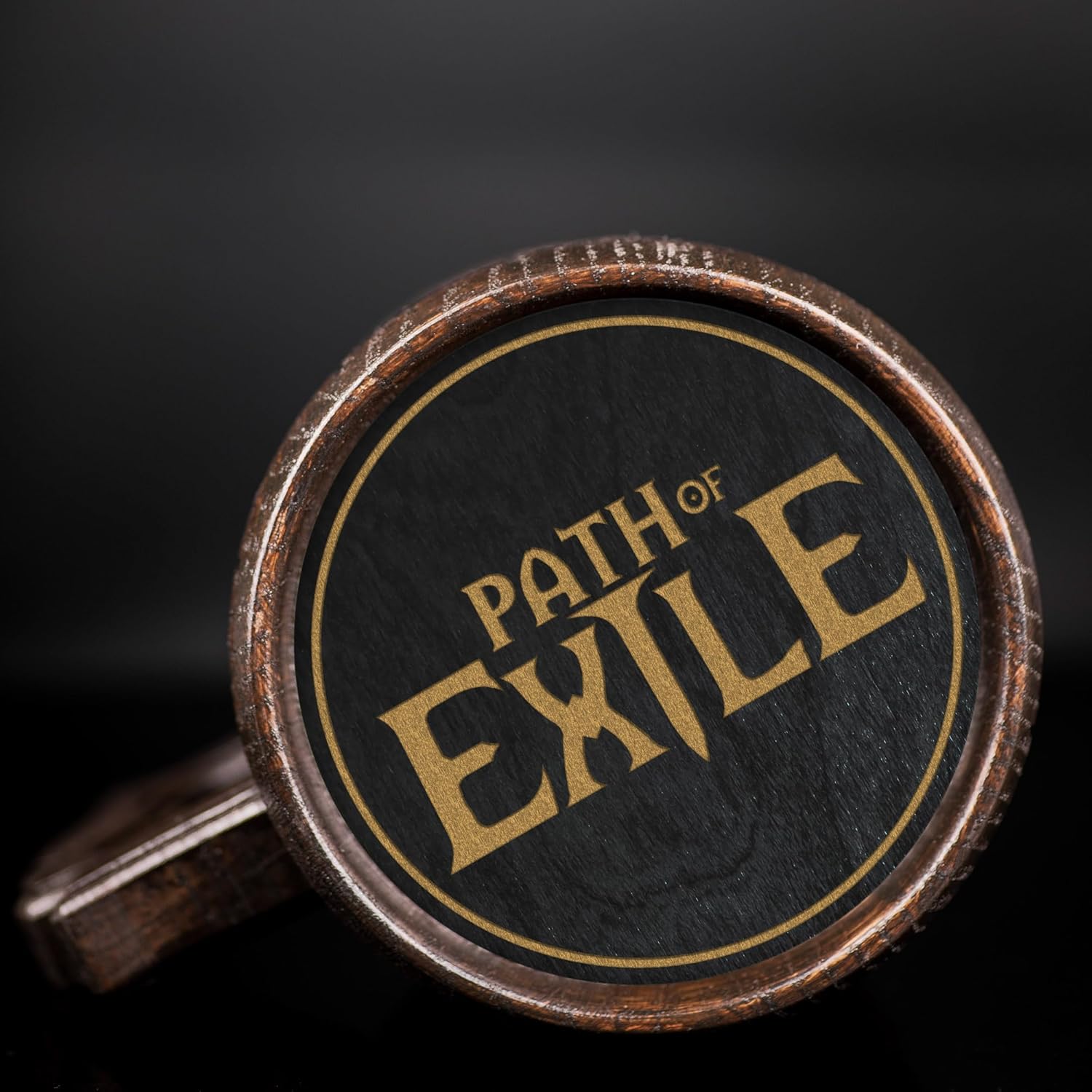 Path Beer Mug, Personalized Stein, Wooden Tankard