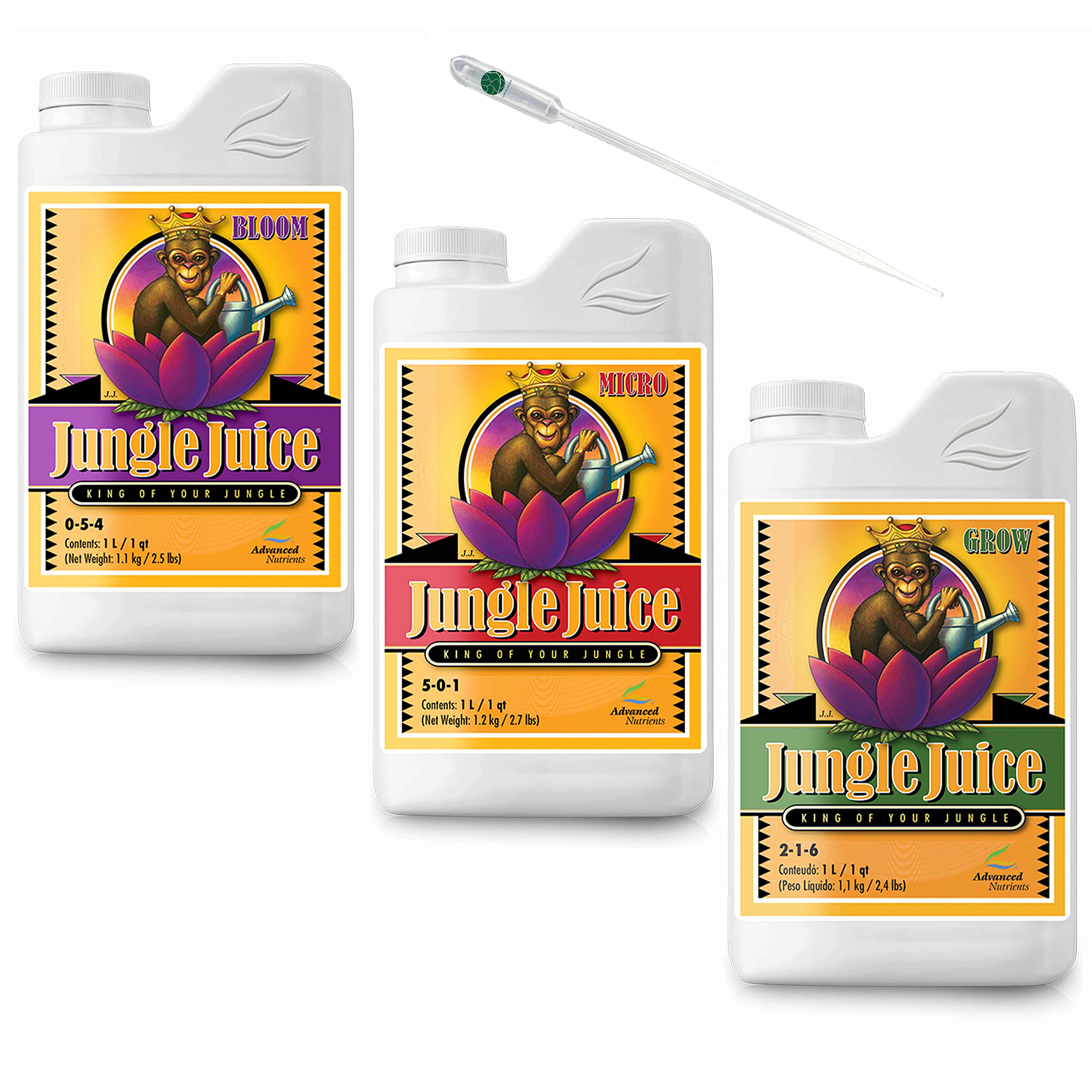 JUNGLE JUICE TRIO (GROW, MICRO, BLOOM) BUNDLE SET 1L