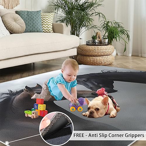 Miniatura 63 de Alfombras deportivas geniales para dormitorio, alfombra de área de automóvil deportivo para sala de estar, alfombra antideslizante para interiores,