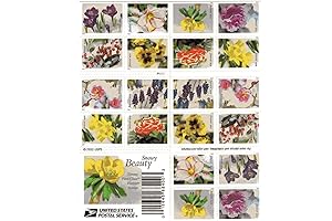 Winter Flowers Design - Forever Stamps, 40 Stamps (2 Sheets of 20)...