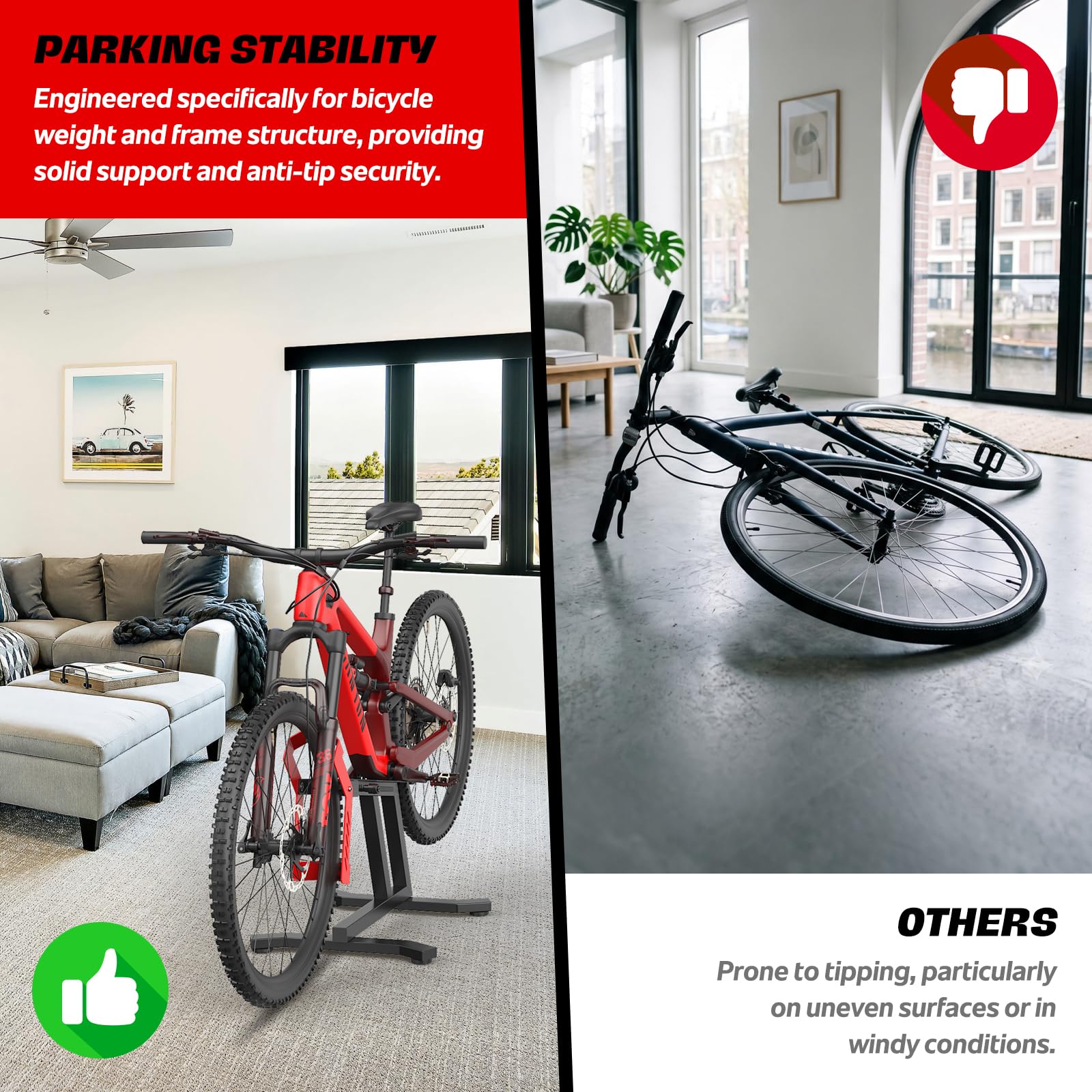 Béquille de vélo électrique - Support de réparation de vélo pour 24 à 29 | Construction en acier robuste, convient pour les vélos électriques avec moteur central, facile d'entretien