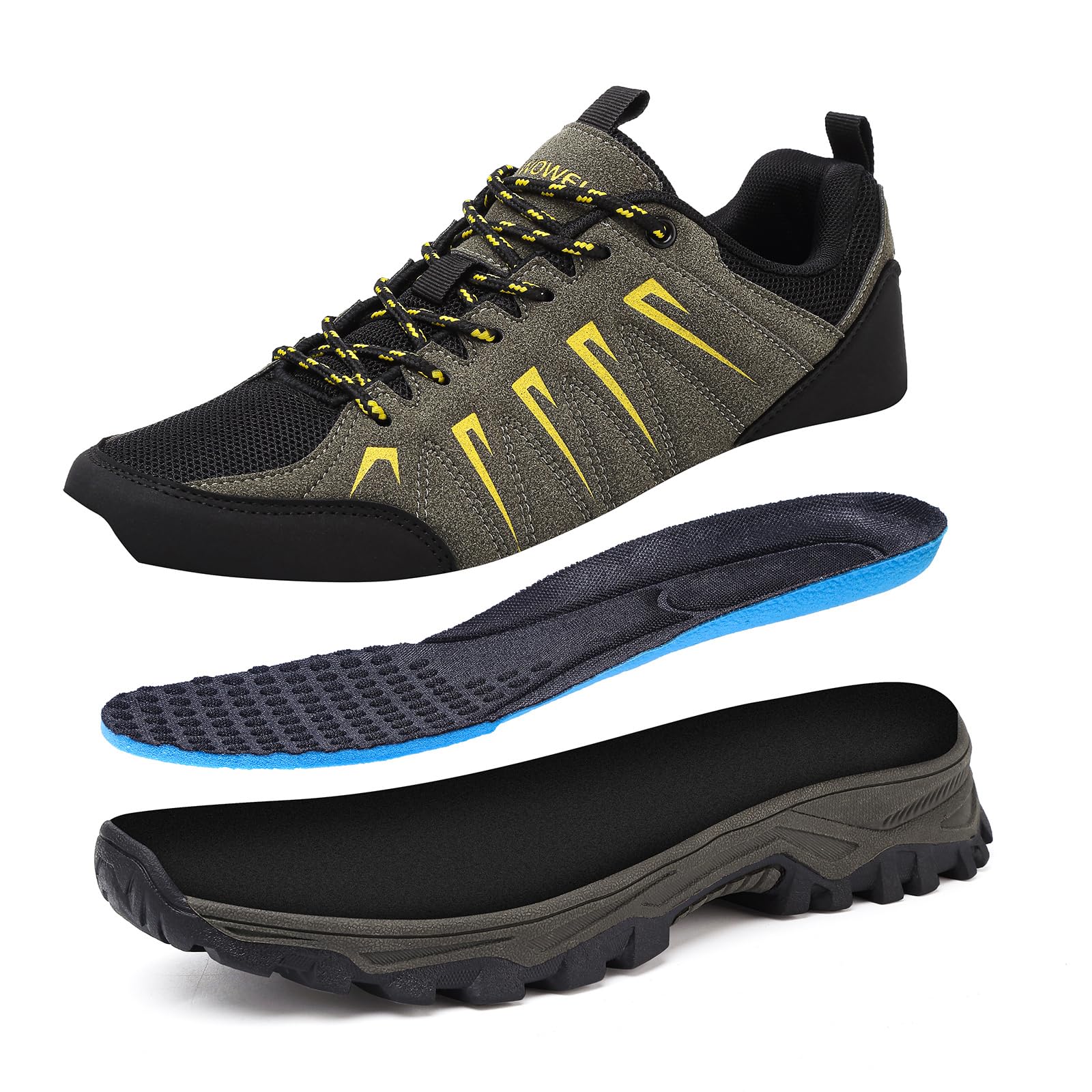 HaloTeam Zapatos de Senderismo Hombre Antideslizantes Transpirable Trekking Sneakers Escalada Zapatillas de Montaña EU 39-EU 45 — view 6