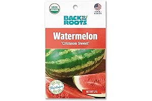 Seed Packet - Watermelon 'Crimson Sweet' Organic Watermelon Seeds 2g