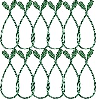 Vista 14 de Shappy 12 lazos de guirnalda de Navidad para barandilla de Navidad, decorativas, reutilizables, flexibles, para guirnalda, escalera, decoración