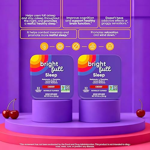 Miniatura 6 de Ayuda natural para dormir con melatonina, ashwagandha, bálsamo de limón y L-teanina, suplemento de apoyo para dormir sin medicamentos, sueño