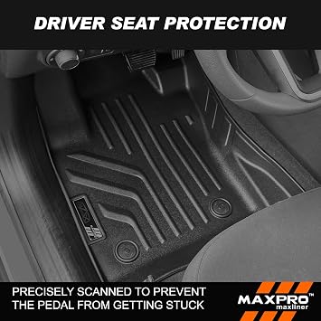 MAXPRO Floor Mats for 2018-2026 Jeep Compass | 1st & 2nd Row Set | Heavy Duty All Weather Waterproof Non-Slip Odorless TPE Floor Liners