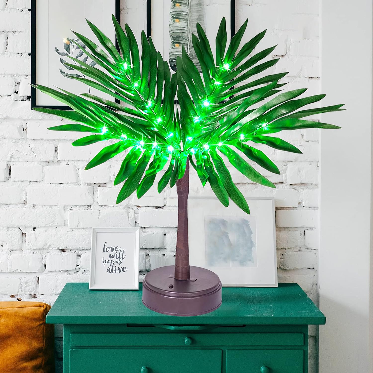 Luau Party Decorations Palm Tree with Lights, Lighted Palm Tree for