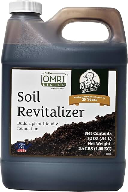 Farmer’s Secret Soil Revitalizer (32oz) - Organic (OMRI Listed) Dirt Hea...