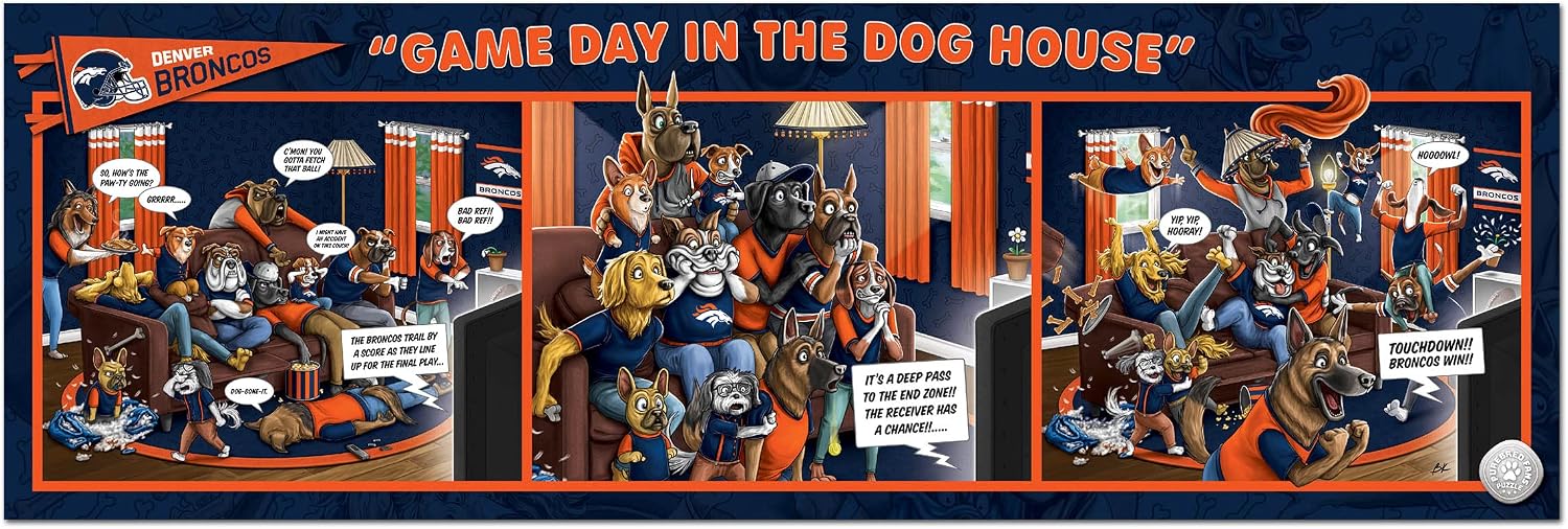 YouTheFan NFL Game Day in The Dog House - 1000pc Puzzle