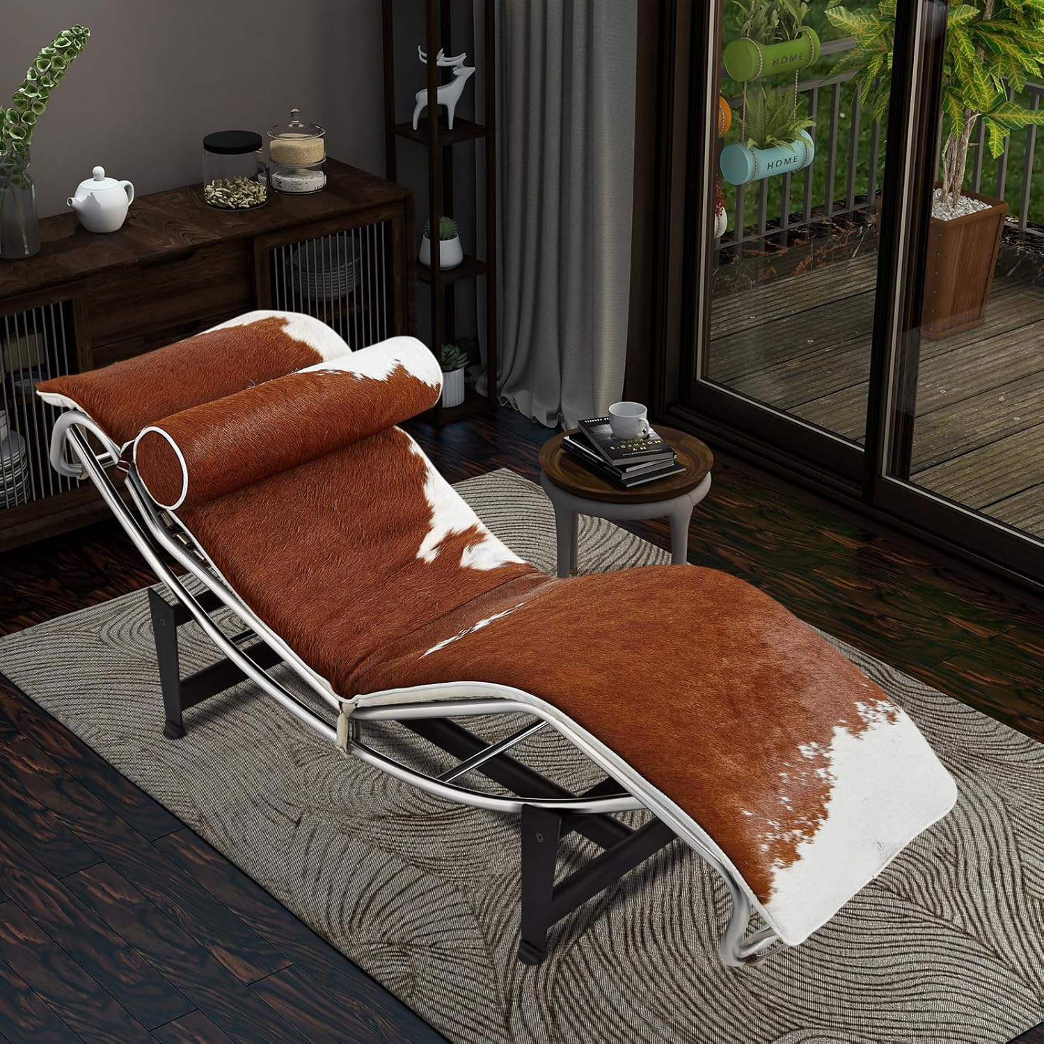 Le Corbusier Style LC4 Chaise Lounge Chair Reproduction