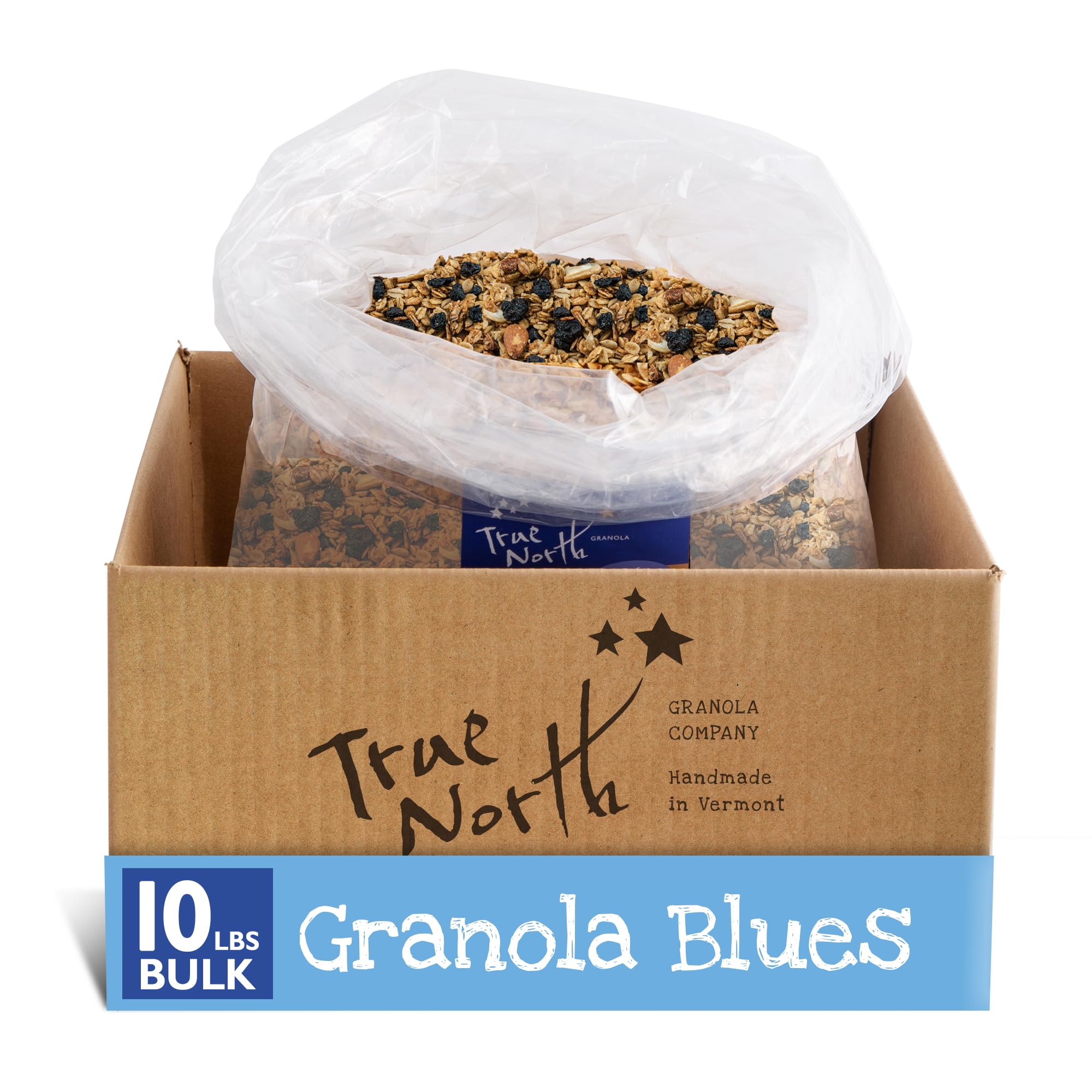 Bulk Blueberry Cashew Almond Granola, All Natural and non GMO by True North Granola (10 LB)