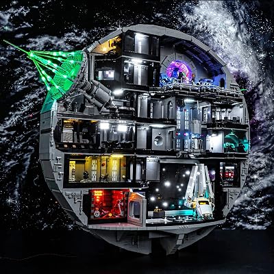 BrickBling LED Light Compatible with Lego Death Star, Compatible with Lego 75419-No Model (Classic Version Light)