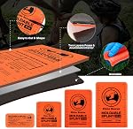 RHINO RESCUE First Aid Splint 36" X 4.3" Orange-Gray, Keep Bones in Position (4, Splint Bundle)