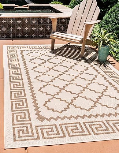 Vista 30 de Unique Loom Alfombra Colección enrejado Marroquí Celosía Transicional Interior y Exterior, Polipropileno Gris/Plateado