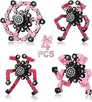 Vista 14 de Fidget Spinners 8 piezas para niños y adultos, juguetes sensoriales para aliviar el estrés para niños y niñas, giroscopios de punta de dedo