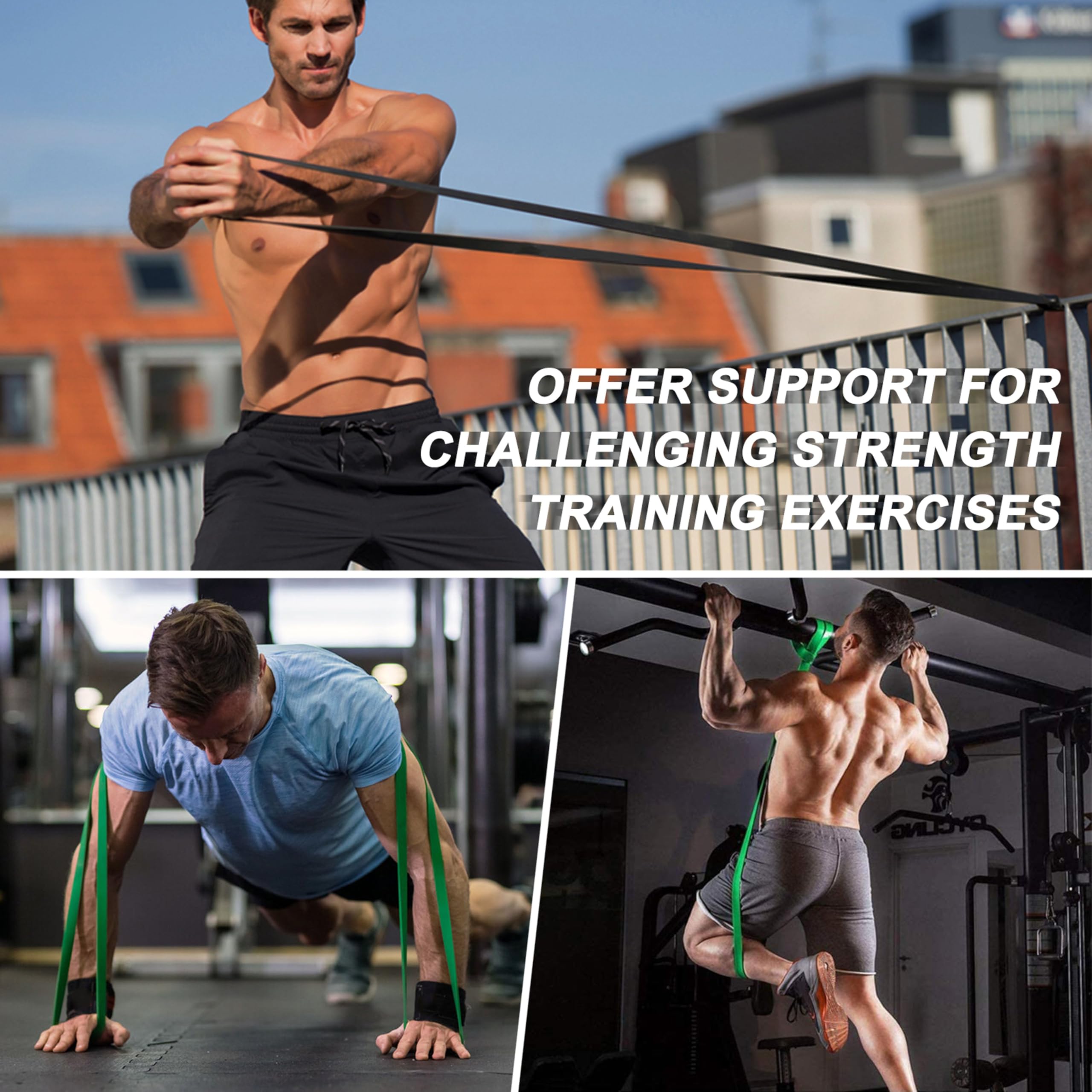 Calisthenics Starter Set – Fitness-Set für Anfänger mit Parallettes, Gymnastikringen, AB Roller, Wrist Wraps, Springseil und 3 Widerstandsbändern – Perfekt für Heim- und Outdoor-Workouts