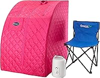 Vista 1 de Durasage - Sauna de vapor portátil para uso doméstico – Tienda de spa personal plegable para todo el cuerpo con generador de vapor de 800 W